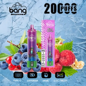 Bang King Double Crystal 20000 Puffs Vape 20K Disposable Vape Pen E Cigarette Prefilled-650mAh Battery, 25ml E-liquid, Multiple Nicotine 12 Flavors