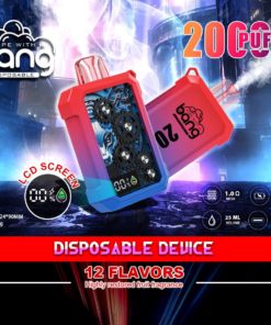 Bang King Double Crystal 20000 Puffs Vape 20K Disposable Vape Pen E Cigarette Prefilled-500mAh Battery, 25ml E-liquid, Multiple Nicotine 12 Flavors
