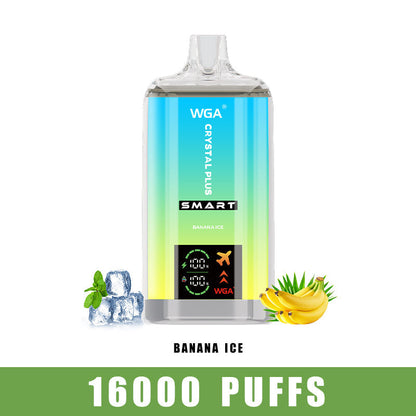 WGA Crystal Plus 16000 Puffs Disposable Vape 27ml 650mAh 12 Flavors