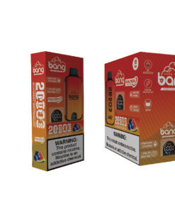 Bang 20000 Puffs LED Display Disposable Vape Bang King Double Crystal 20000 Puffs Vape 20K Disposable Vape Pen E Cigarette Prefilled-650mAh Battery, 25ml E-liquid, Multiple Nicotine 12 Flavors