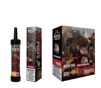 Bang 36000 Puffs Disposable Vape -650mAh Battery, 40ml E-liquid, Multiple Nicotine 12 Flavors