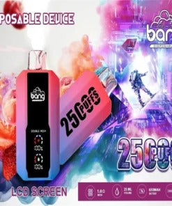 Bang King Double Crystal 25000 Puffs Vape 25K Disposable Vape Pen E Cigarette Prefilled 25ml 650mAh 25K Puff Disposable Vape | 30ml Capacity | Double Mesh Coil