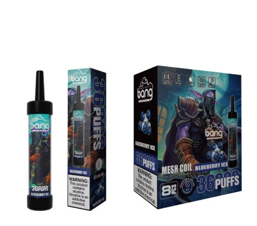 Bang 36000 Puffs Disposable Vape -650mAh Battery, 40ml E-liquid, Multiple Nicotine 12 Flavors