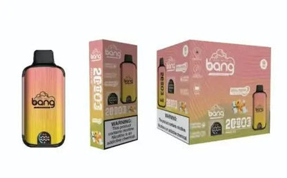 Bang 20000 Puffs LED Display Disposable Vape Bang King Double Crystal 20000 Puffs Vape 20K Disposable Vape Pen E Cigarette Prefilled-650mAh Battery, 25ml E-liquid, Multiple Nicotine 12 Flavors