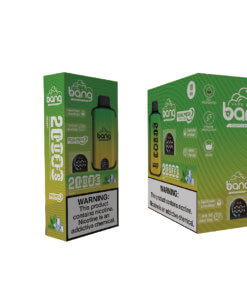Bang 20000 Puffs LED Display Disposable Vape Bang King Double Crystal 20000 Puffs Vape 20K Disposable Vape Pen E Cigarette Prefilled-650mAh Battery, 25ml E-liquid, Multiple Nicotine 12 Flavors