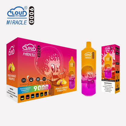 Cloud Bar 9000 Puffs  650mAh Mesh Coil 18ML  5% Rechargeable E Cigarettes Vapes Pen 18ml for Cigarettes Lovers 11 Flavors