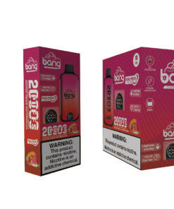 Bang 20000 Puffs LED Display Disposable Vape Bang King Double Crystal 20000 Puffs Vape 20K Disposable Vape Pen E Cigarette Prefilled-650mAh Battery, 25ml E-liquid, Multiple Nicotine 12 Flavors