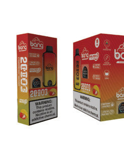 Bang 20000 Puffs LED Display Disposable Vape Bang King Double Crystal 20000 Puffs Vape 20K Disposable Vape Pen E Cigarette Prefilled-650mAh Battery, 25ml E-liquid, Multiple Nicotine 12 Flavors