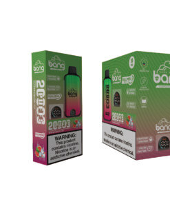 Bang 20000 Puffs LED Display Disposable Vape Bang King Double Crystal 20000 Puffs Vape 20K Disposable Vape Pen E Cigarette Prefilled-650mAh Battery, 25ml E-liquid, Multiple Nicotine 12 Flavors