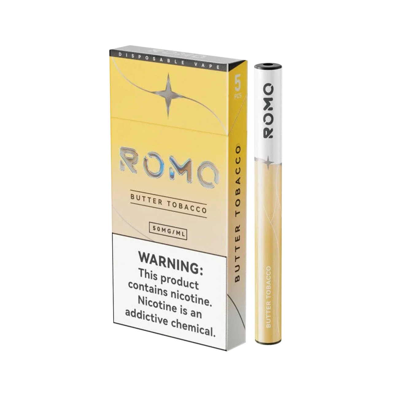 Romo 200 Puffs Disposable Vape 5PK