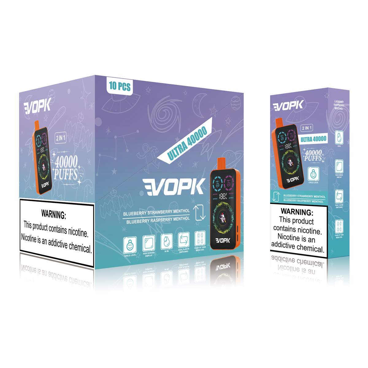 VOPK ULTRA 40000 Puffs Double Taste Disposable Vape – Advanced Features for Maximum Enjoyment