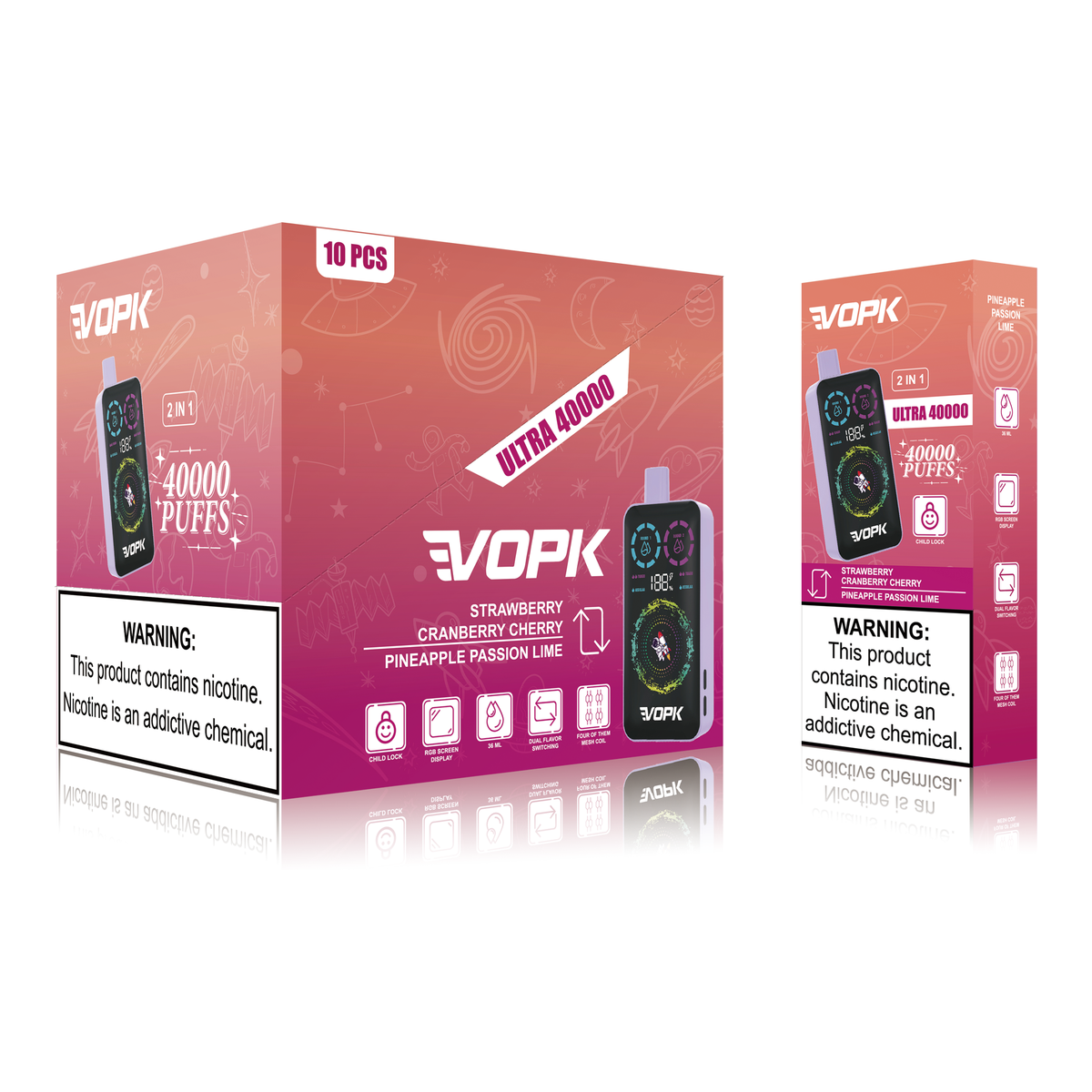 VOPK ULTRA 40000 Puffs Double Taste Disposable Vape – Advanced Features for Maximum Enjoyment