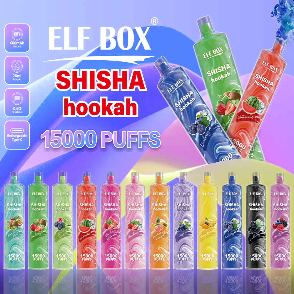 ELF BOX LS15000 Puffs 0% 2% 5% Nicotine Rechargeable Disposable Vape