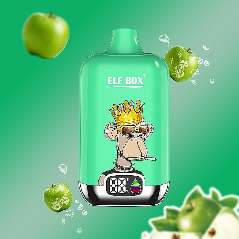 ELF box digital 12000 puffs 0% 2% 3% 5% Nicotine LED display Disposable e-cigarettes