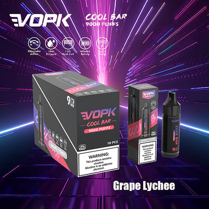 VOPK Cool Bar 9000 Puffs 0% 2% 3% 5% Nicotine Electronic Cigarette Newest Vape Pen