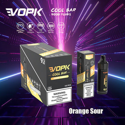 VOPK Cool Bar 9000 Puffs 0% 2% 3% 5% Nicotine Electronic Cigarette Newest Vape Pen