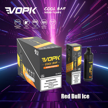 VOPK Cool Bar 9000 Puffs 0% 2% 3% 5% Nicotine Electronic Cigarette Newest Vape Pen