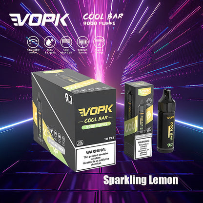 VOPK Cool Bar 9000 Puffs 0% 2% 3% 5% Nicotine Electronic Cigarette Newest Vape Pen