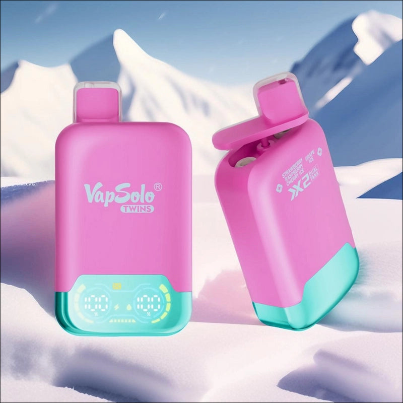 VapSolo Twins  Disposable Vape Pen E Cigarette Prefilled 20ml 650mAh Disposable Vape 15 Flavors