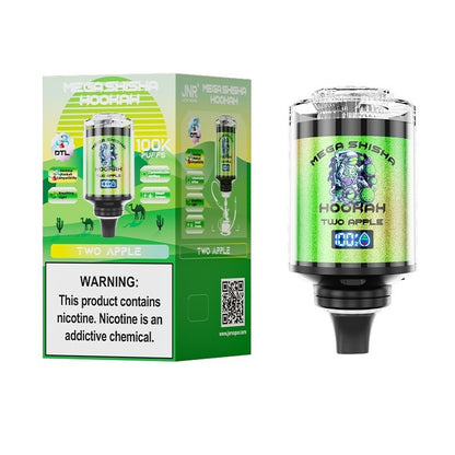 JNR Mega Shisha Hookah 100K Disposable Vape 60ml 2% (Box of 4) 12 Flavors