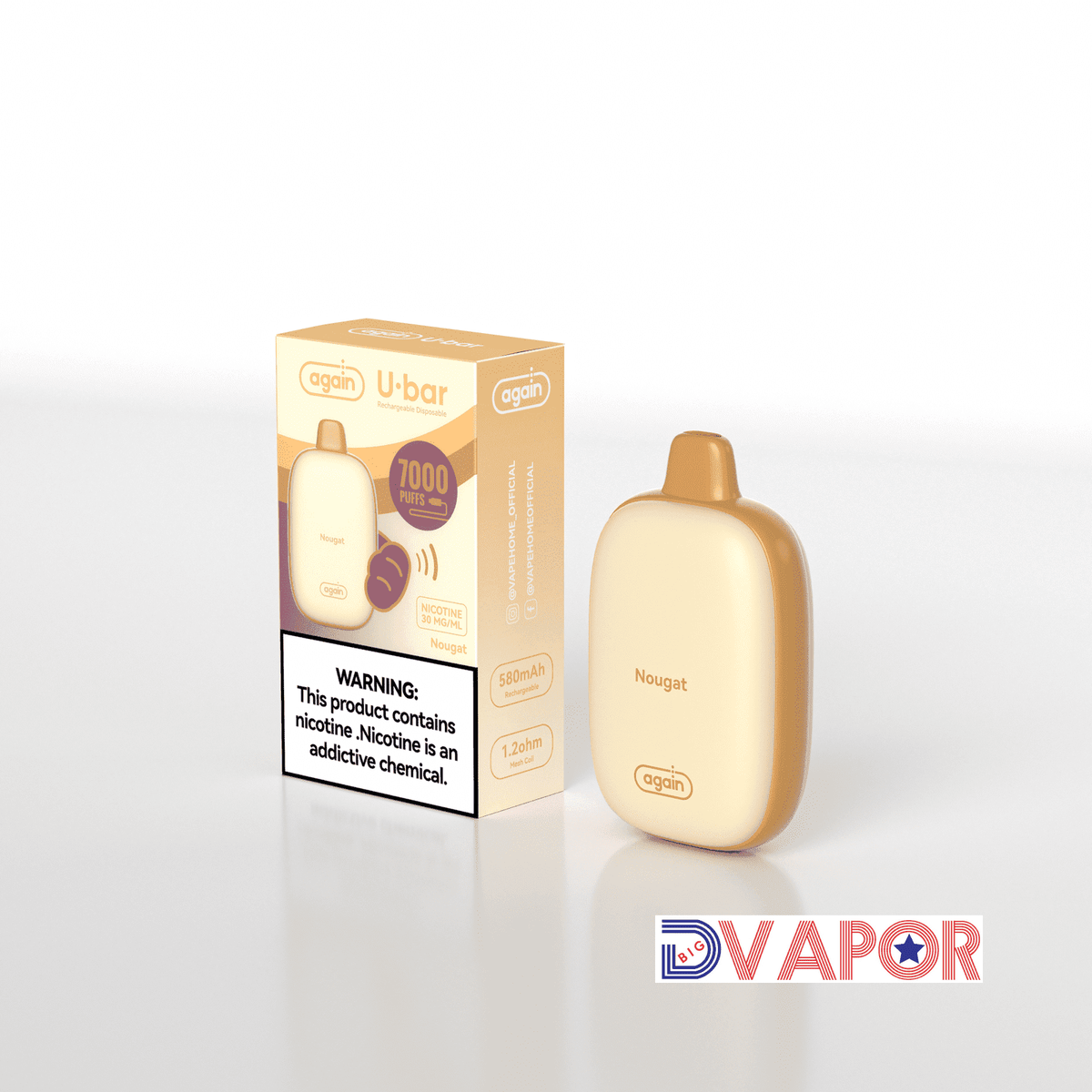 Again U-Bar 7000 Puff Rechargeable Disposable | 14ml | 3% Strength