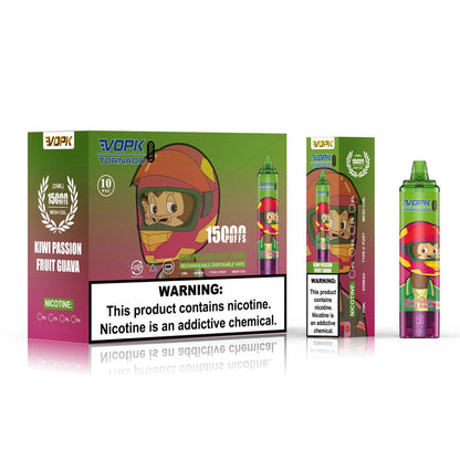 Vopk Tonardo 15000 Puff Led Display 15k Puffs Rechargeable Disposable Electronic Cigatrtte Vape