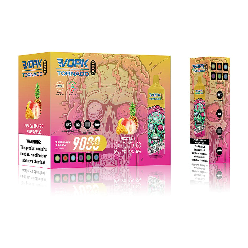 VOPK Tornado 9000 | 9k Puffs Rechargeable Vape | Multiple Flavors