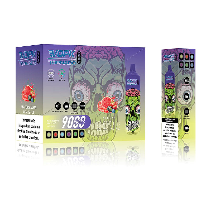 VOPK Tornado 9000 | 9k Puffs Rechargeable Vape | Multiple Flavors